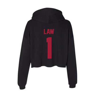 Alabama - NCAA Football : Kendrick Law - Women's Crop Fleece Hoodie-1