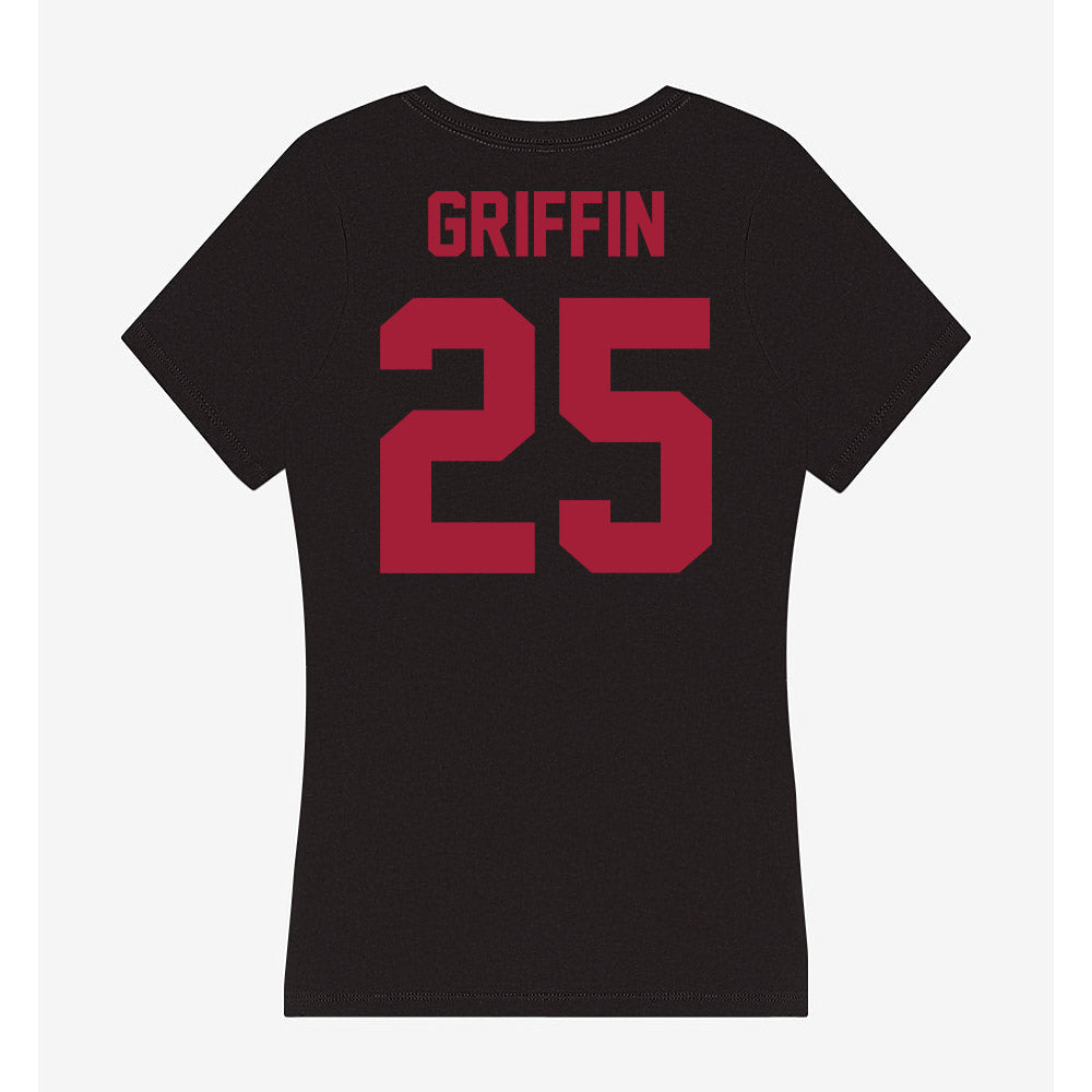 Alabama - Men's Basketball Alumni : Artie Griffin - Women's V-Neck T-Shirt-3