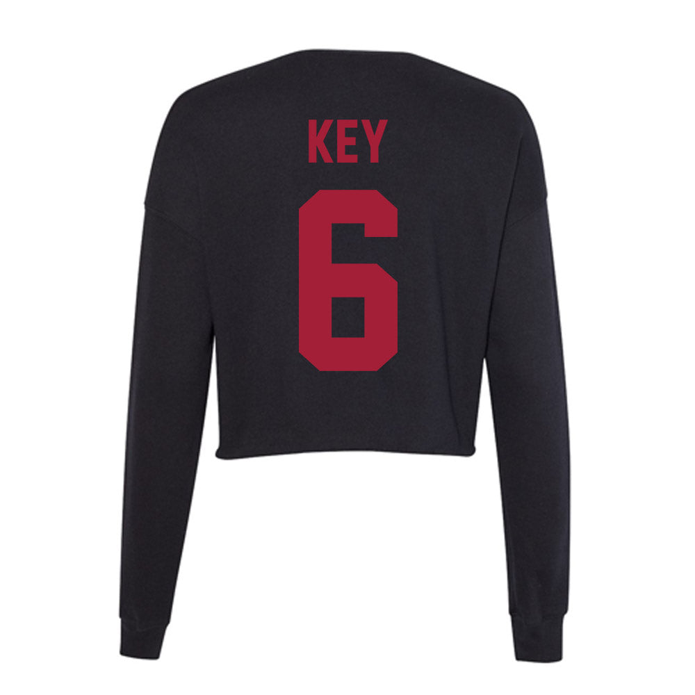 Alabama - Football Alumni : Jaylen Key - Women's Cropped Crew Fleece-1