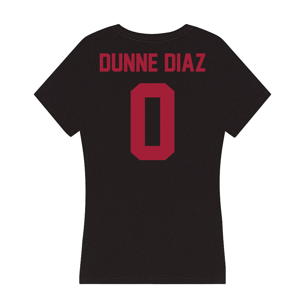 Alabama - Softball Alumni : Kelsi Dunne Diaz - Women's V-Neck T-Shirt-1