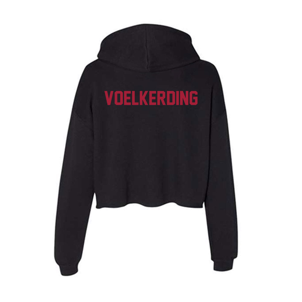 Alabama - NCAA Women's Rowing : Emma Voelkerding - Women's Crop Fleece Hoodie-1