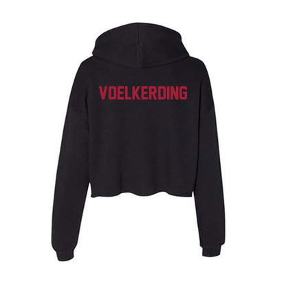 Alabama - NCAA Women's Rowing : Emma Voelkerding - Women's Crop Fleece Hoodie-1