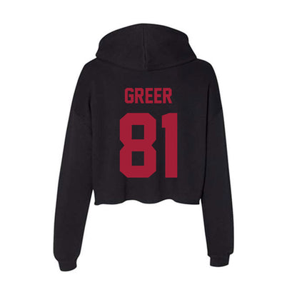 Alabama - Football Alumni : Brandon Greer - Women's Crop Fleece Hoodie-1