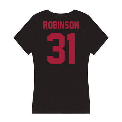 Alabama - Men's Basketball Alumni : James Hollywood Robinson - Women's V-Neck T-Shirt-1