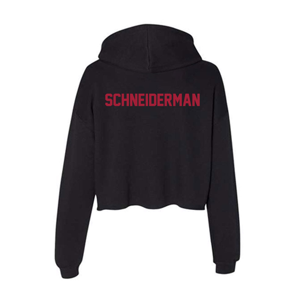 Alabama - NCAA Women's Rowing : Lauren Schneiderman - Women's Crop Fleece Hoodie-1