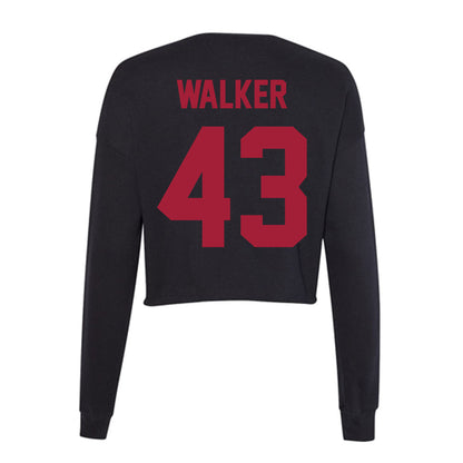 Alabama - Football Alumni : AJ Walker - Women's Cropped Crew Fleece-1