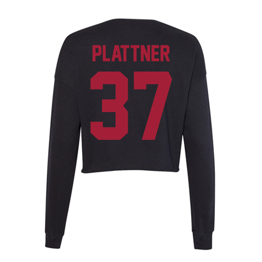 Alabama - NCAA Baseball : Will Plattner - Women's Cropped Crew Fleece-1