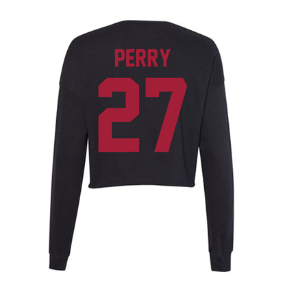 Alabama - Football Alumni : Nick Perry - Women's Cropped Crew Fleece-1