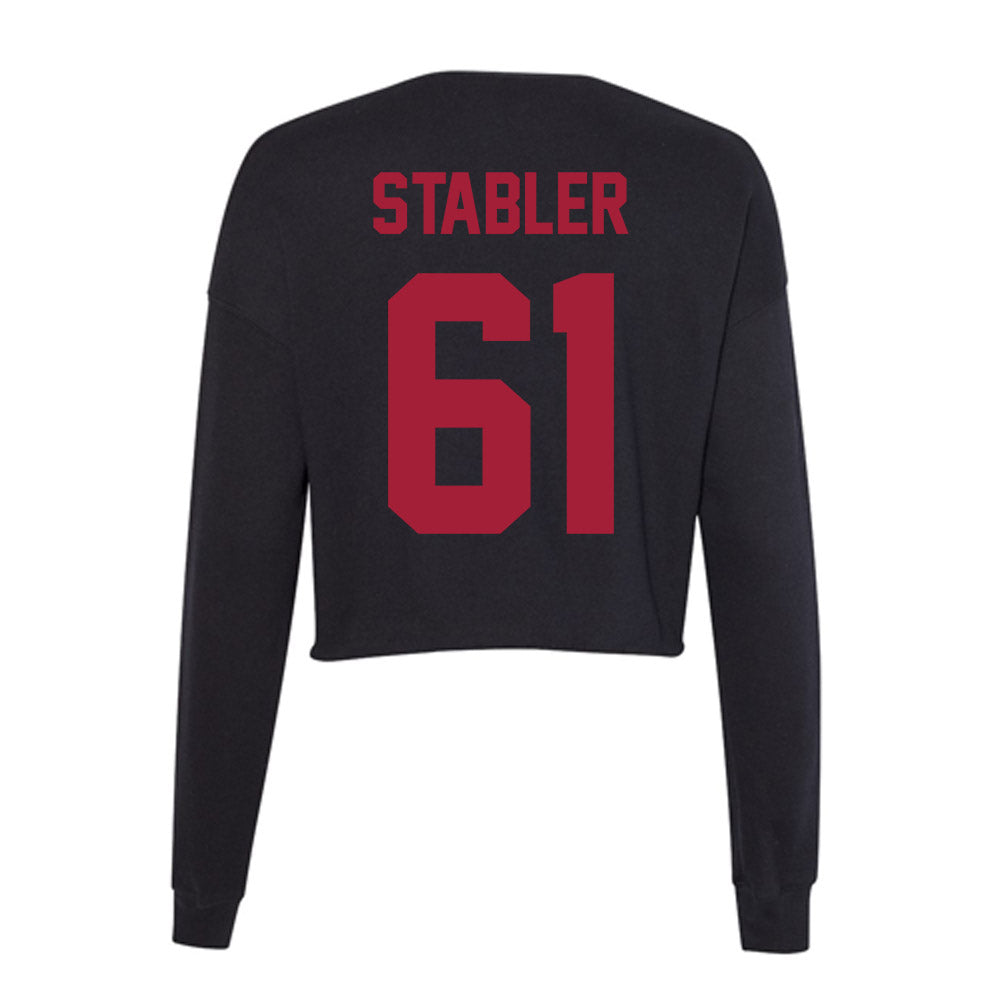 Alabama - Football Alumni : BJ Stabler - Women's Cropped Crew Fleece-1