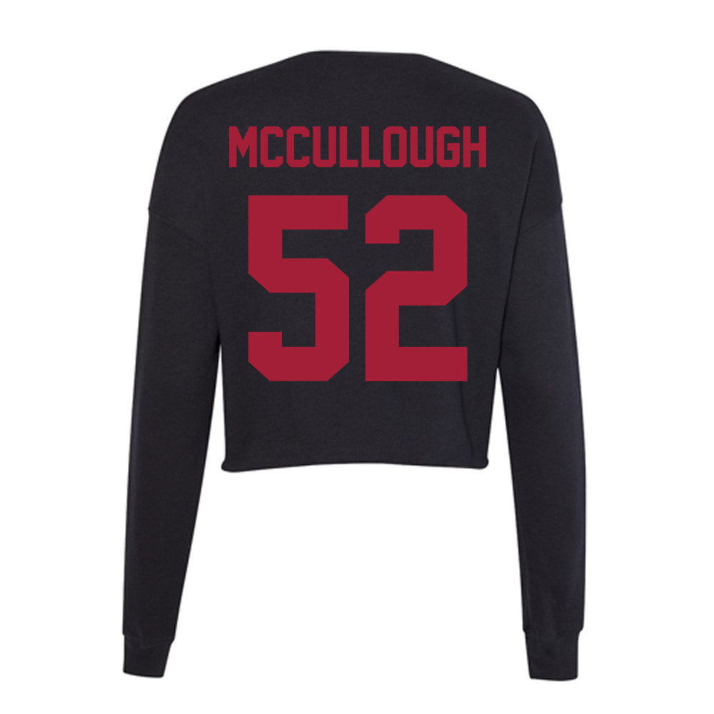 Alabama - Football Alumni : Alfred McCullough - Women's Cropped Crew Fleece-1