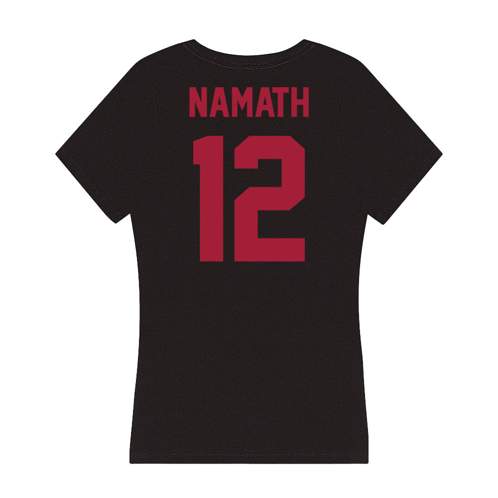 Alabama - Football Alumni : Joe Namath - Women's V-Neck T-Shirt-1