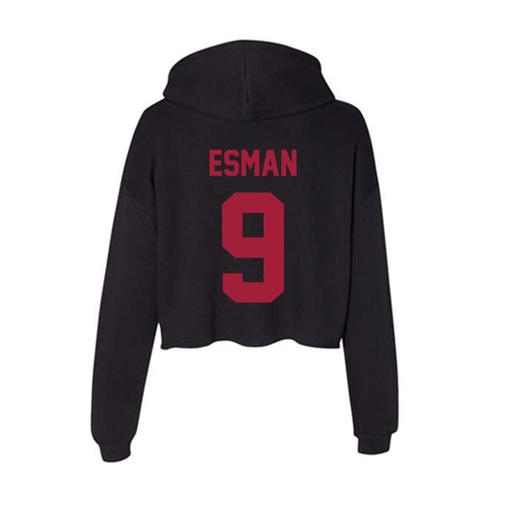 Alabama - Softball Alumni : Lauren Esman - Women's Crop Fleece Hoodie-1