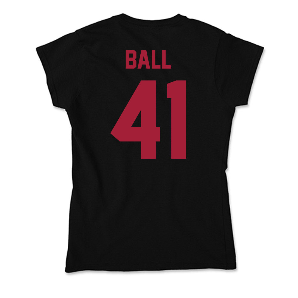 Alabama - NCAA Baseball : Connor Ball - Soft Style Women’s T-Shirt-1