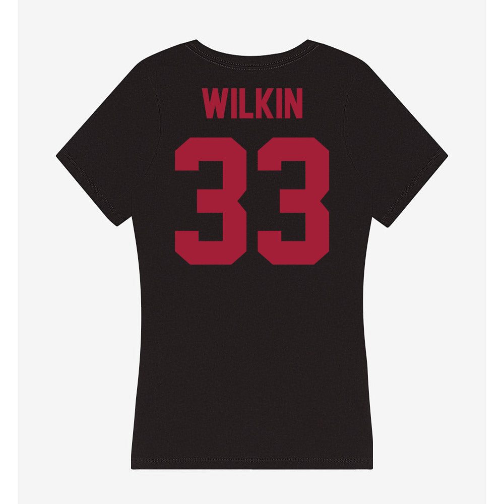 Alabama - NCAA Men's Basketball : Jonas Wilkin - Women's V-Neck T-Shirt-2