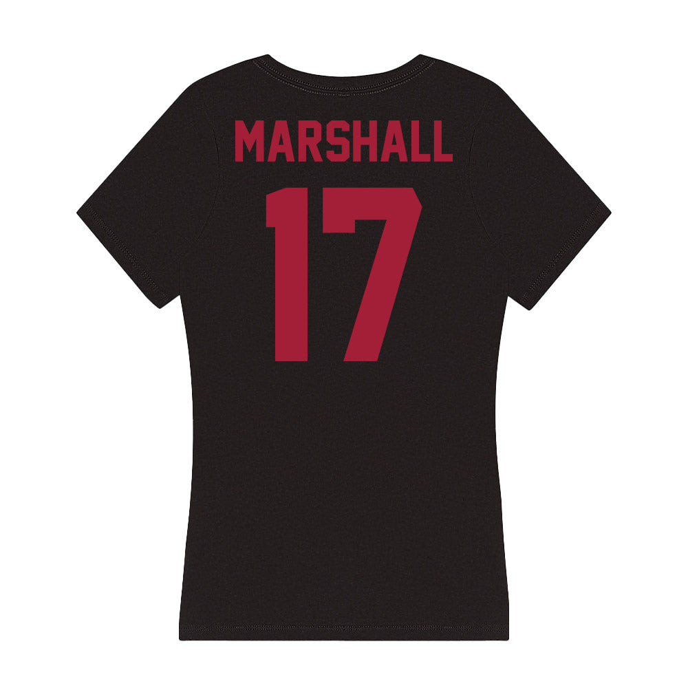 Alabama - Football Alumni : Trezmen Marshall - Women's V-Neck T-Shirt-1