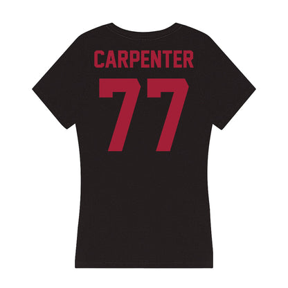 Alabama - Football Alumni : James Carpenter - Women's V-Neck T-Shirt-1