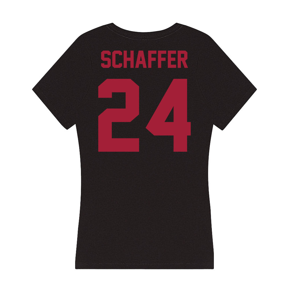 Alabama - Men's Basketball Alumni : Lawson Schaffer - Women's V-Neck T-Shirt-1