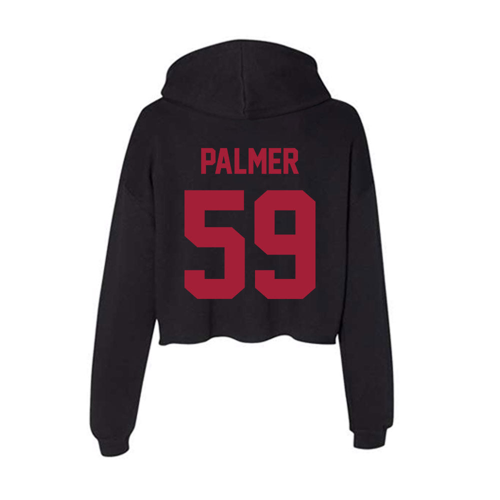 Alabama - Football Alumni : Dale Palmer - Women's Crop Fleece Hoodie-1