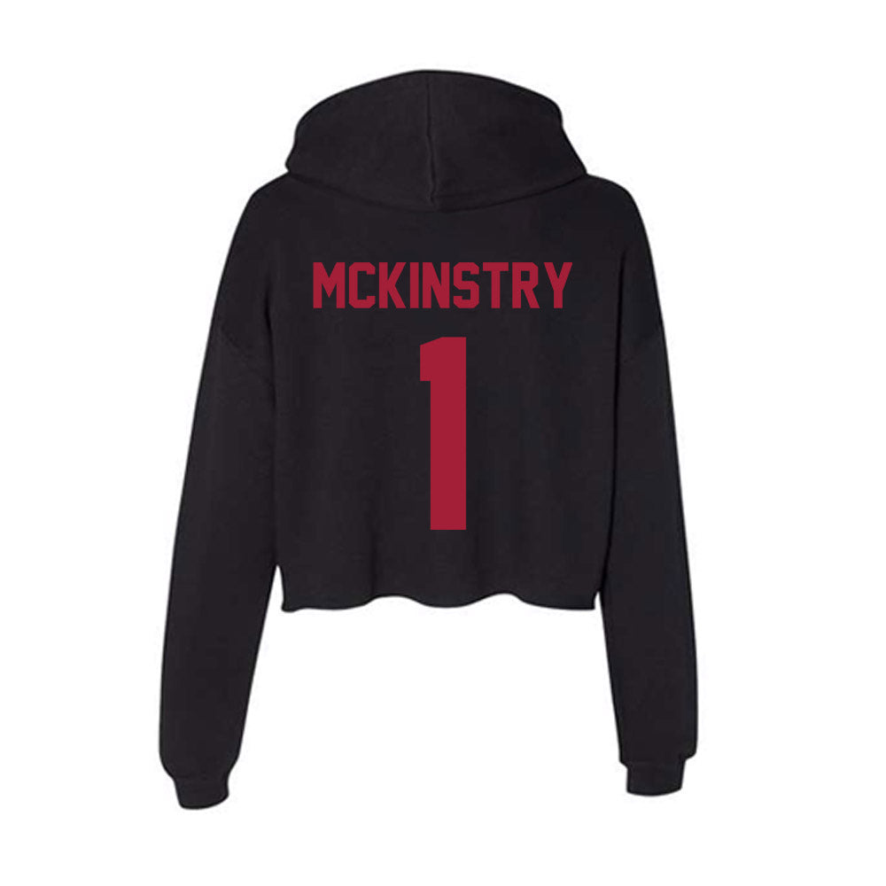 Alabama - Football Alumni : Ga'Quincy McKinstry - Women's Crop Fleece Hoodie-1