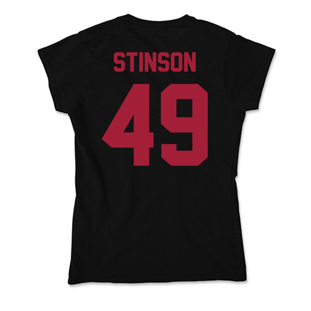 Alabama - Football Alumni : Edward Stinson - Soft Style Women’s T-Shirt-1