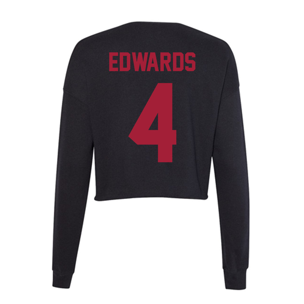 Alabama - Men's Basketball Alumni : Arthur Edwards - Women's Cropped Crew Fleece-1
