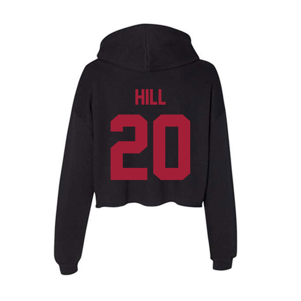 Alabama - NCAA Football : Daniel Hill - Women's Crop Fleece Hoodie-1