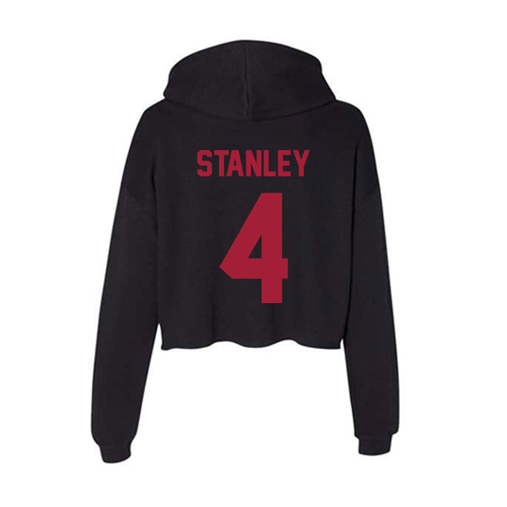 Alabama - Football Alumni : Steve Stanley - Women's Crop Fleece Hoodie-1