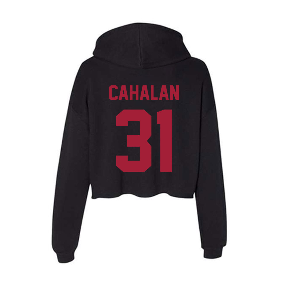 Alabama - Softball Alumni : Kenleigh Cahalan - Women's Crop Fleece Hoodie-1