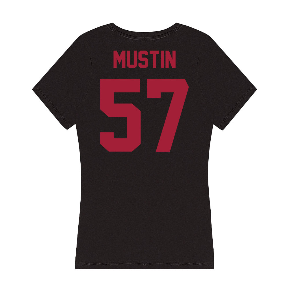 Alabama - Football Alumni : William Mustin - Women's V-Neck T-Shirt-1