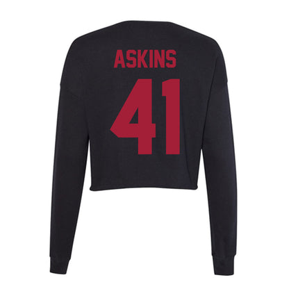 Alabama - Men's Basketball Alumni : Keith Askins - Women's Cropped Crew Fleece-1