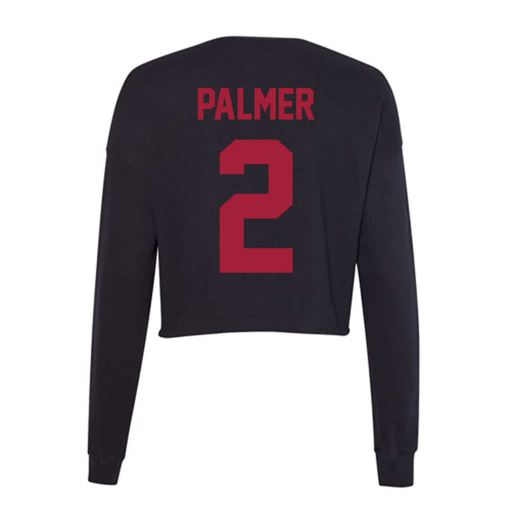 Alabama - Football Alumni : David Palmer - Women's Cropped Crew Fleece-1