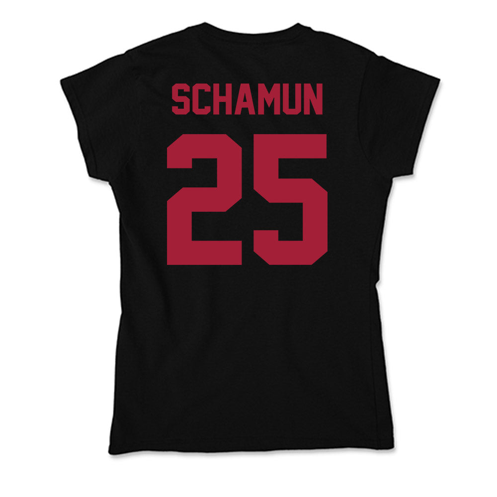 Alabama - Football Alumni : Russ Schamun - Soft Style Women’s T-Shirt-1