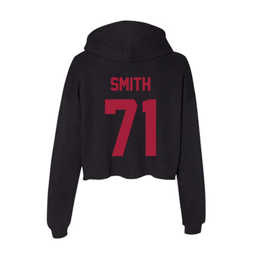 Alabama - Football Alumni : Andre Smith - Women's Crop Fleece Hoodie-1