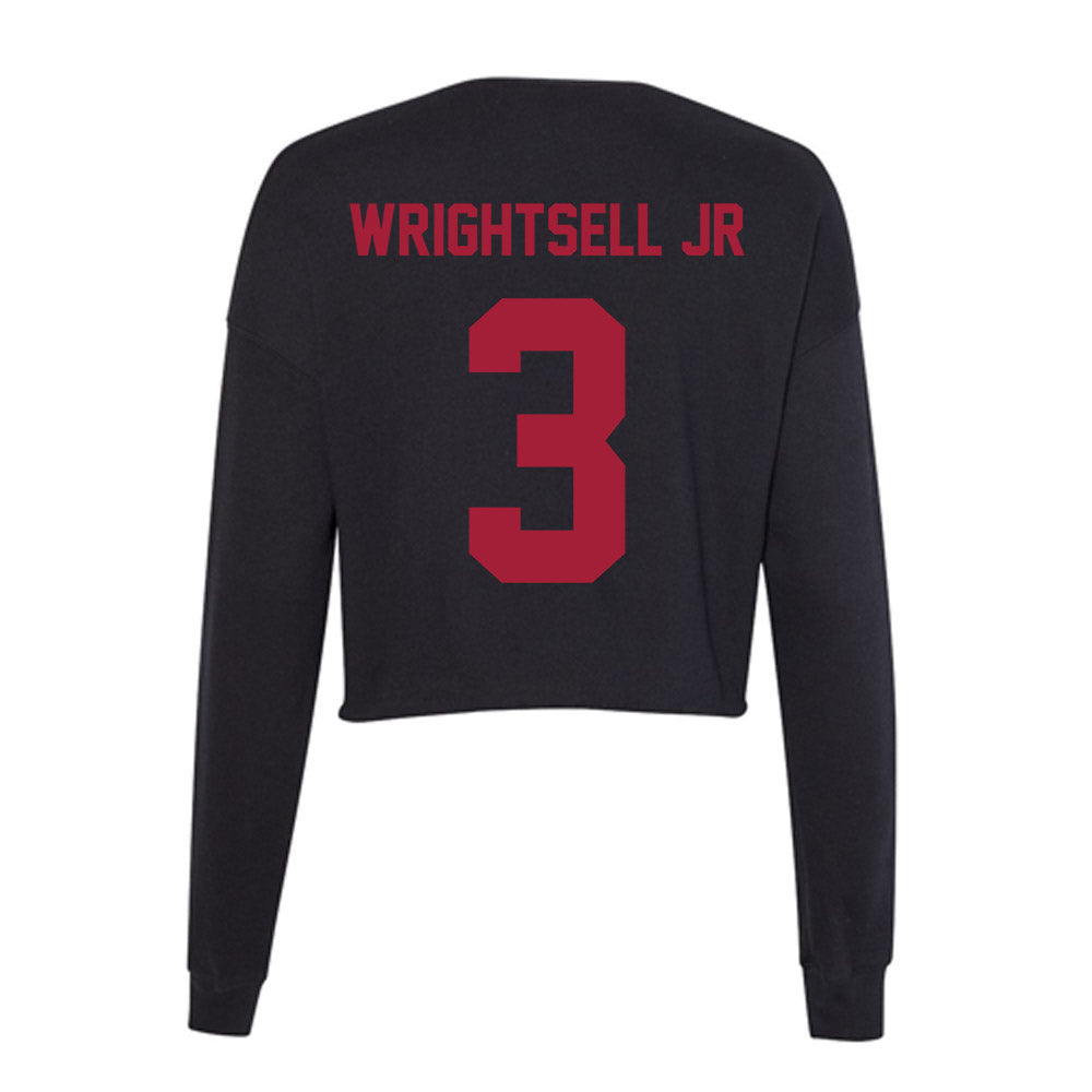 Alabama - NCAA Men's Basketball : Latrell Wrightsell Jr - Women's Cropped Crew Fleece-1