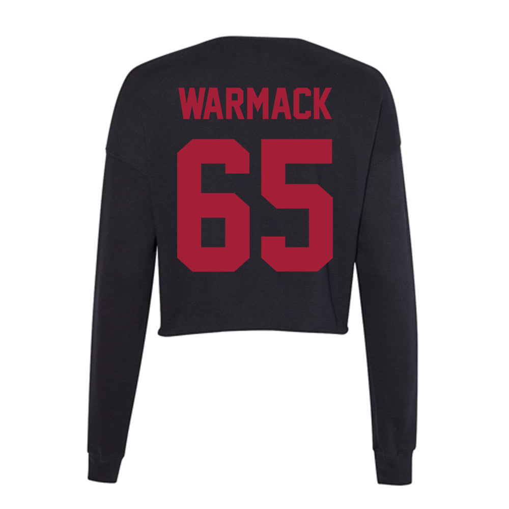 Alabama - Football Alumni : Chance Warmack - Women's Cropped Crew Fleece-1