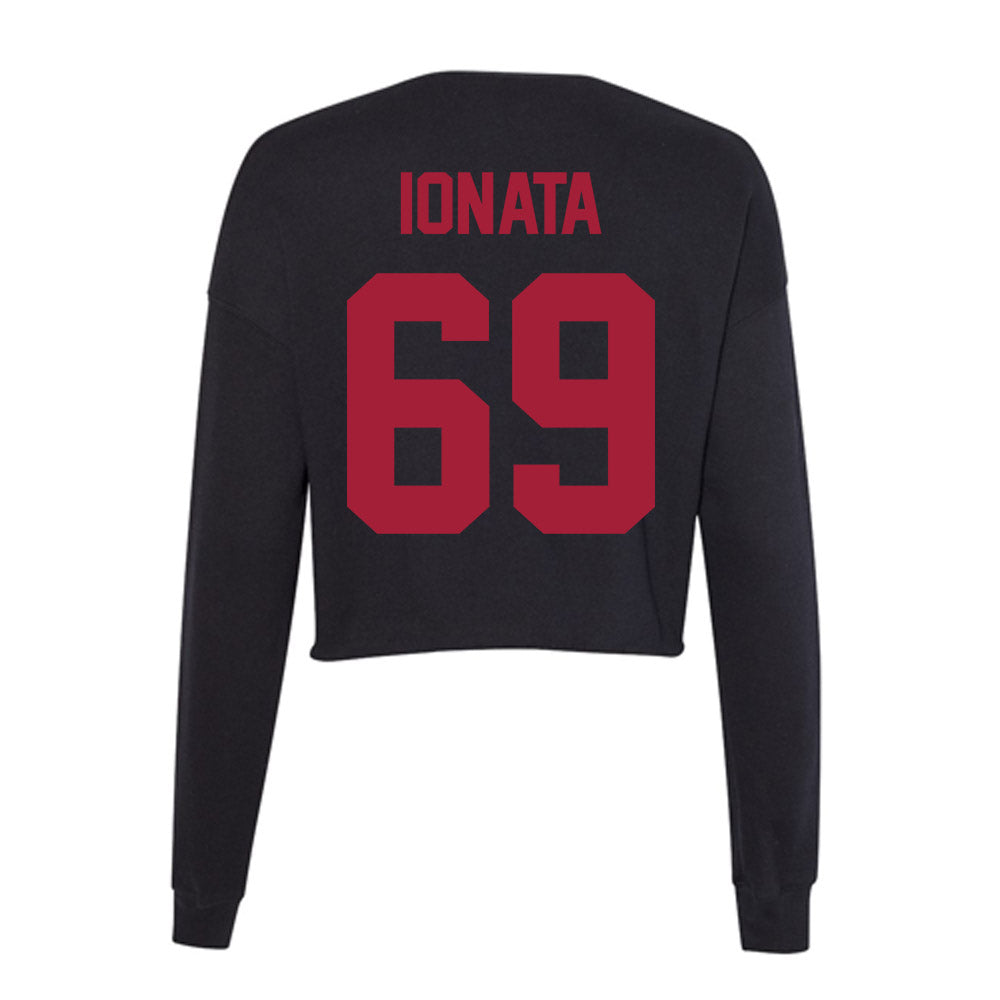 Alabama - NCAA Football : Joseph Ionata - Women's Cropped Crew Fleece-1