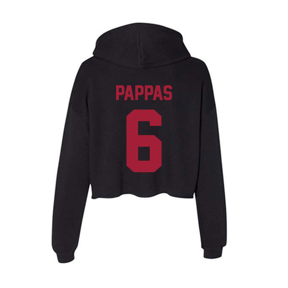 Alabama - Football Alumni : Peter Pappas - Women's Crop Fleece Hoodie-1