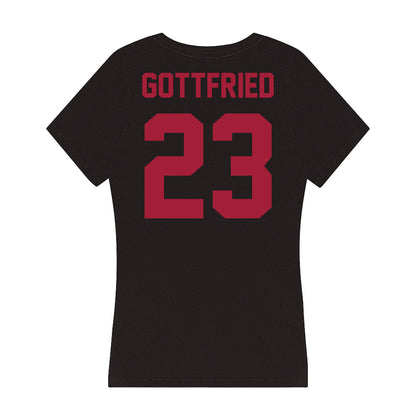 Alabama - Men's Basketball Alumni : Mark Gottfried - Women's V-Neck T-Shirt-1