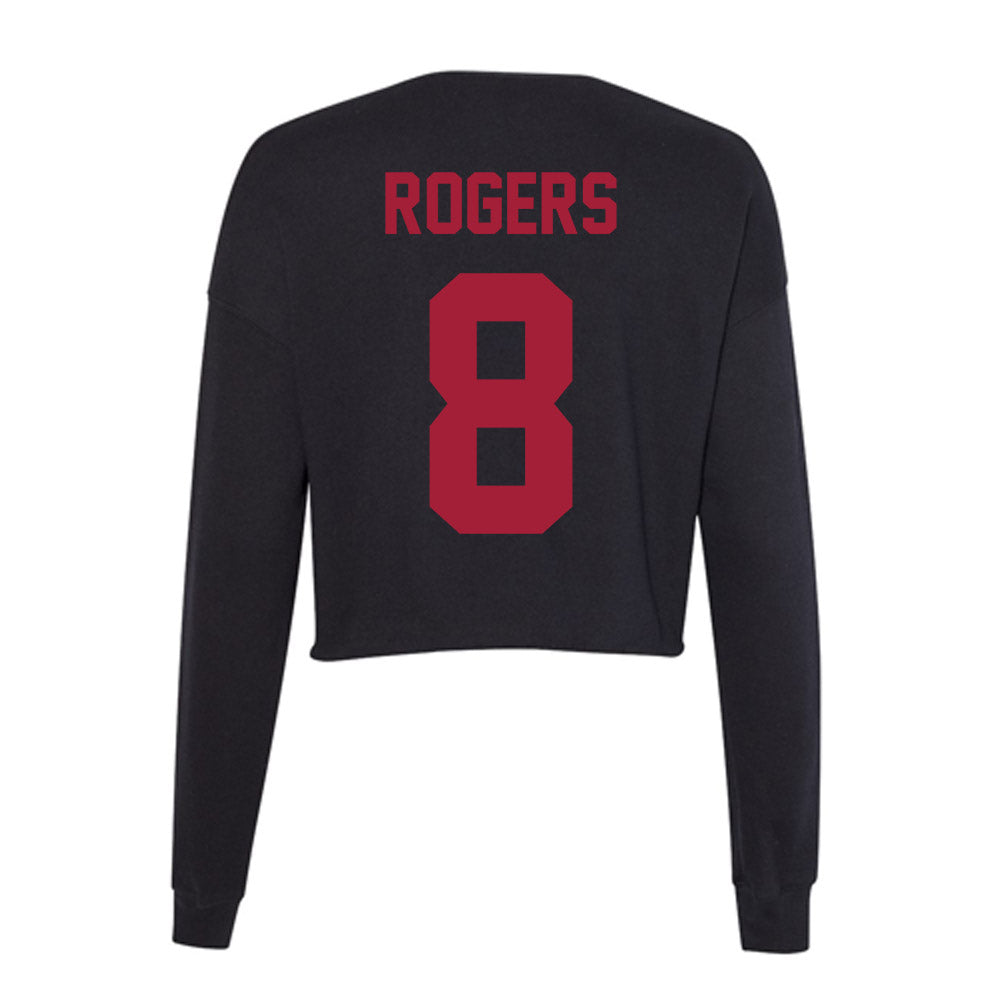 Alabama - Football Alumni : Chris Rogers - Women's Cropped Crew Fleece-1