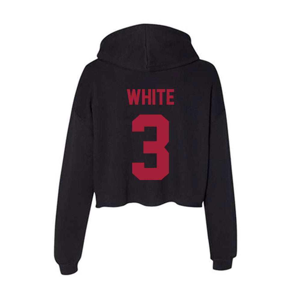 Alabama - NCAA Softball : Kristen White - Women's Crop Fleece Hoodie-1