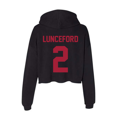 Alabama - Softball Alumni : Jazlyn Lunceford - Women's Crop Fleece Hoodie-1