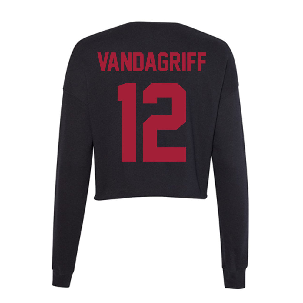 Alabama - NCAA Softball : Audrey Vandagriff - Women's Cropped Crew Fleece-1