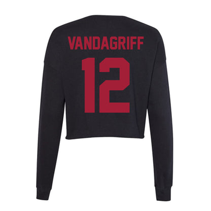 Alabama - NCAA Softball : Audrey Vandagriff - Women's Cropped Crew Fleece-1