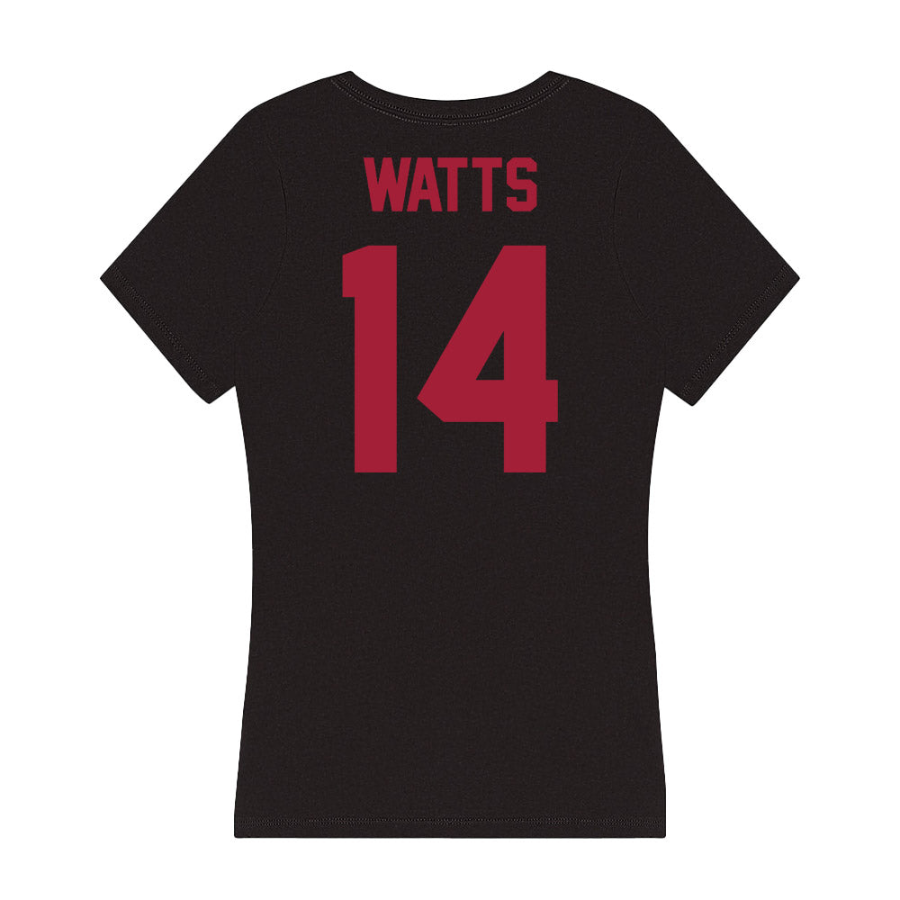 Alabama - Football Alumni : Tyler Watts - Women's V-Neck T-Shirt-1