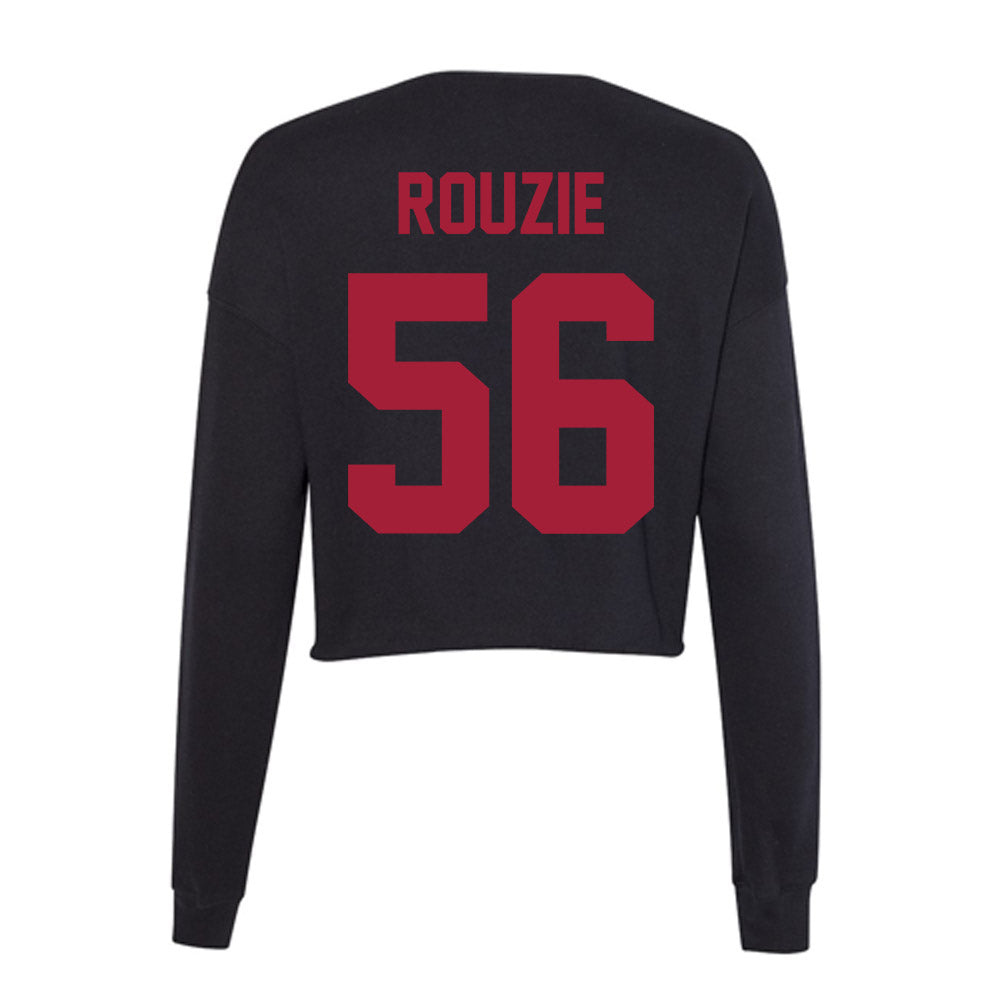 Alabama - Football Alumni : Jeff Rouzie - Women's Cropped Crew Fleece-1