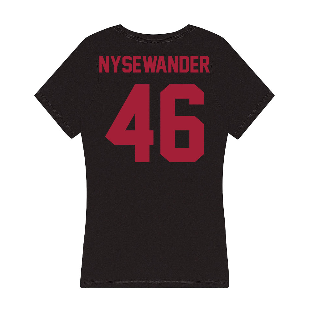 Alabama - Football Alumni : Michael Nysewander - Women's V-Neck T-Shirt-1