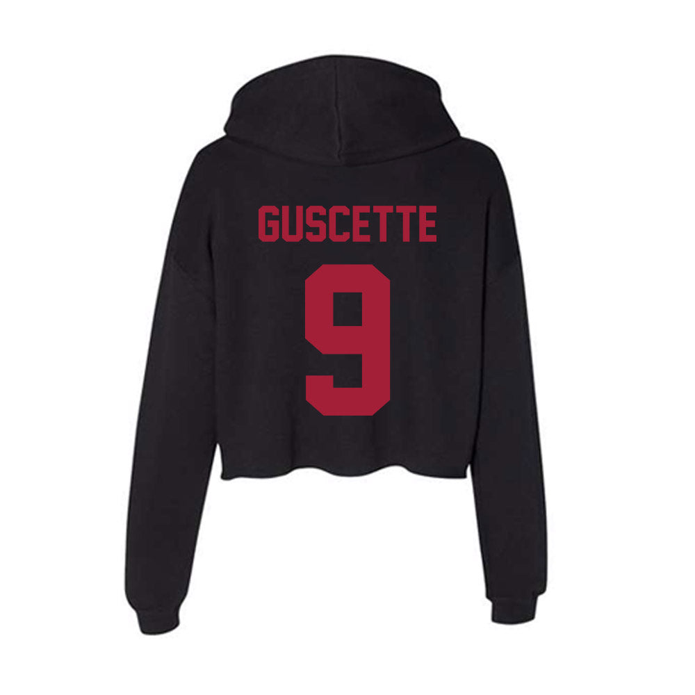 Alabama - NCAA Baseball : Mac Guscette - Women's Crop Fleece Hoodie-1