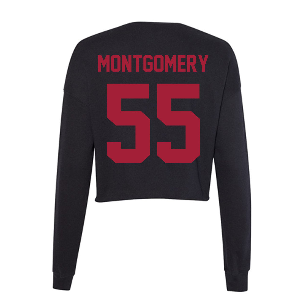 Alabama - NCAA Football : Roq Montgomery - Women's Cropped Crew Fleece-1