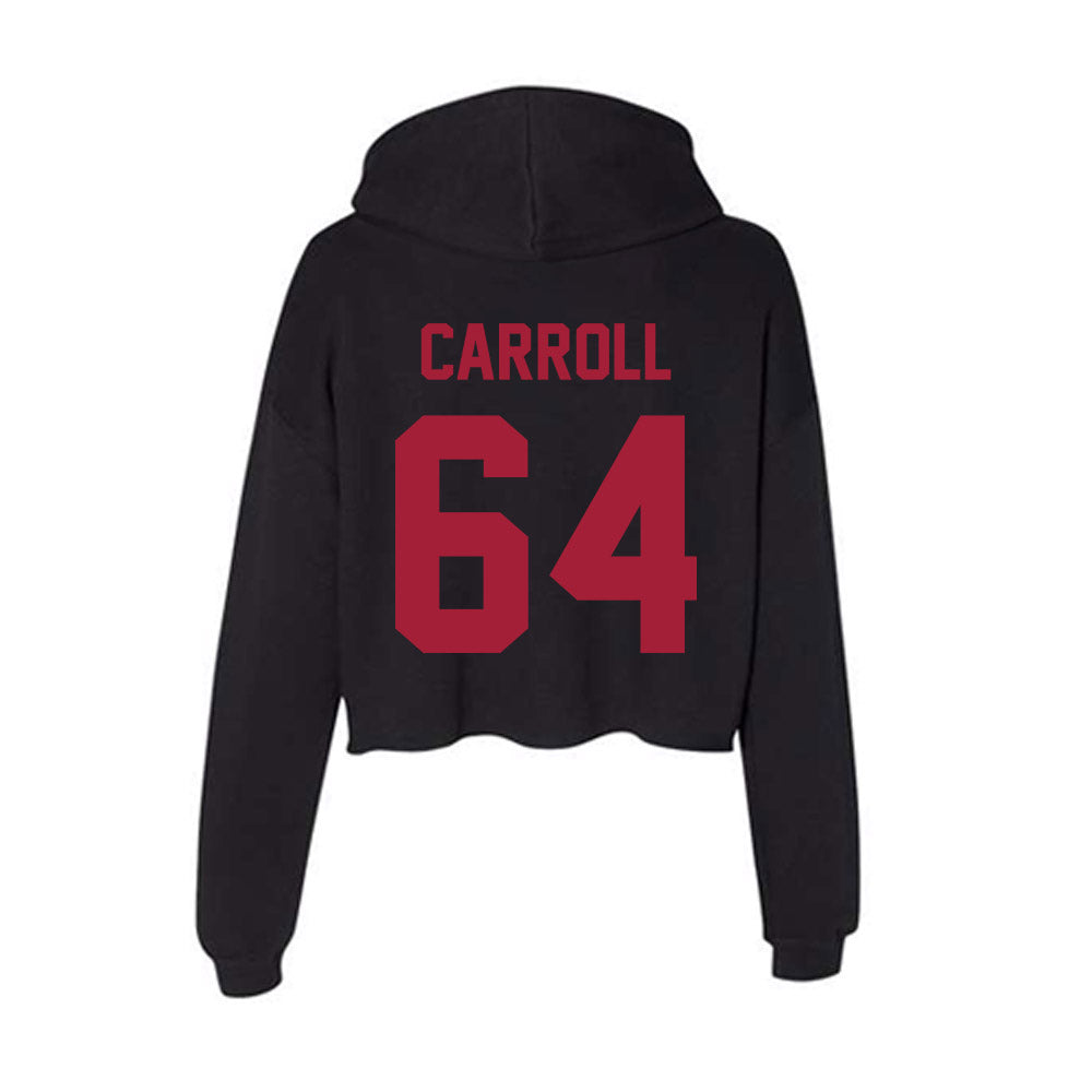 Alabama - NCAA Football : Michael Carroll - Women's Crop Fleece Hoodie-1