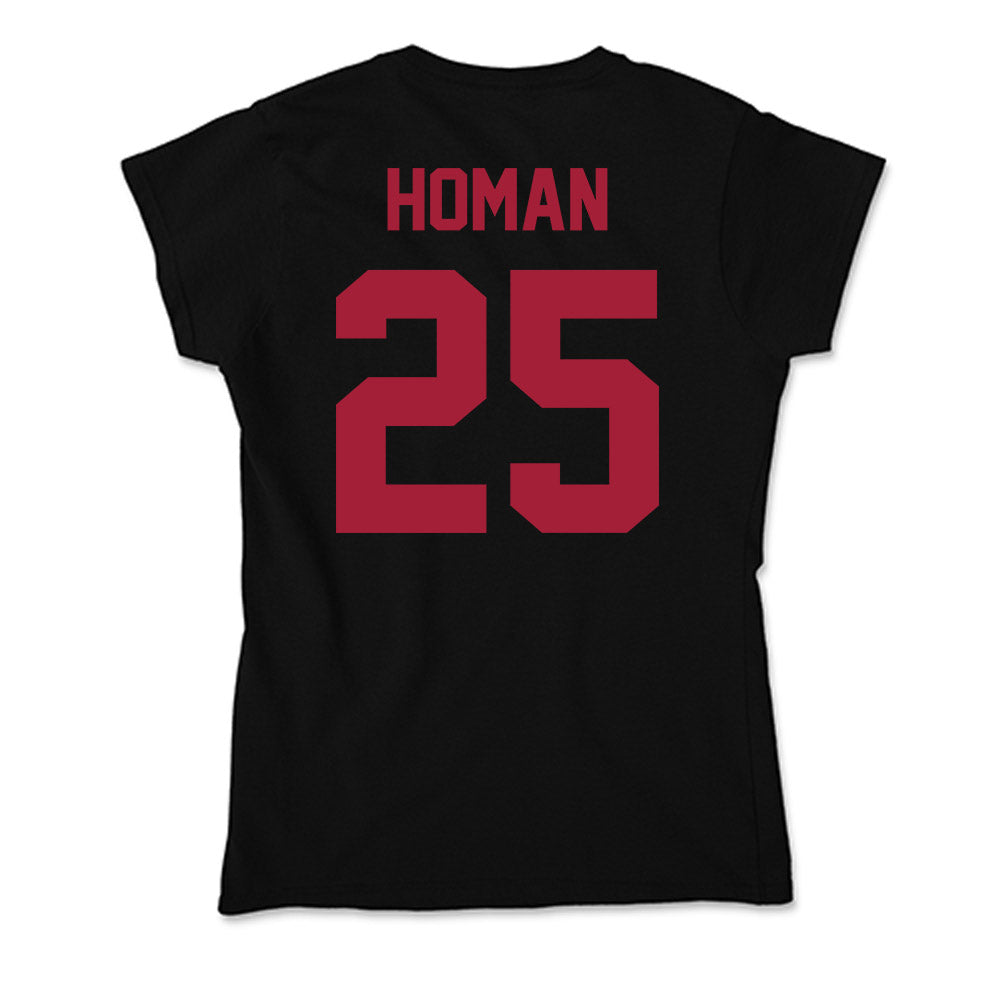 Alabama - Football Alumni : Dennis Homan - Soft Style Women’s T-Shirt-1